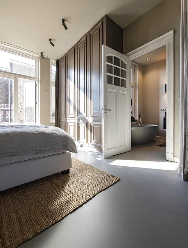 GranuFlow gietvloer in slaapkamer - Romar-Voss Floor Systems GranuFlow gietvloer in slaapkamer - Romar-Voss Floor Systems